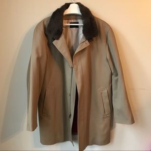 Sanyo Water Repellent Cover Coat Faux Collar XL